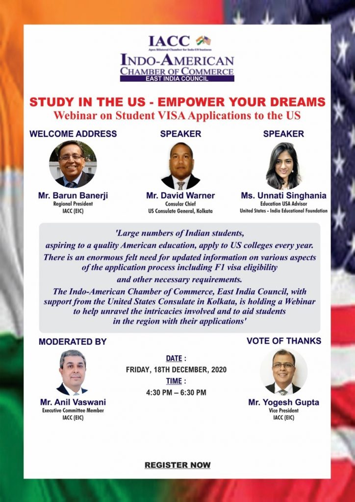 Study in the US: Empower your Dreams, A Webinar on Student Visa Applications to the US
