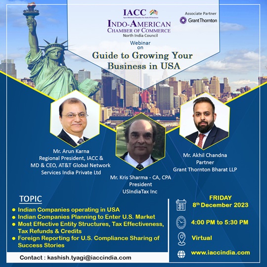 Webinar on Guide to Growing Your Business in USA