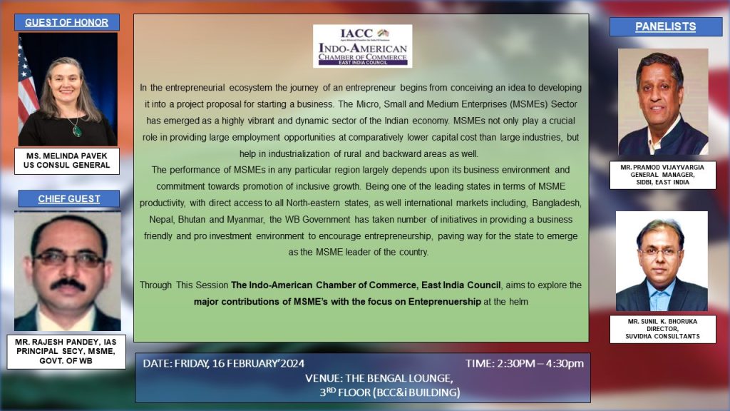 Seminar on Opportunities of Doing Business In WB – Exploring The Growth Pathway For MSME’s