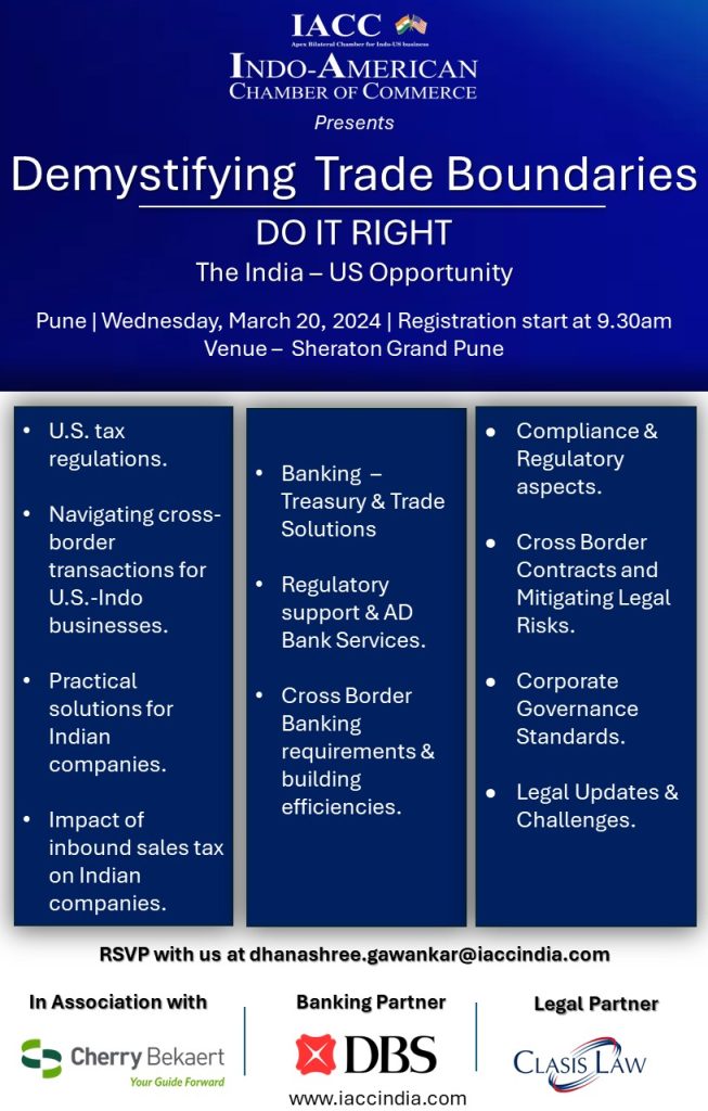 Demystifying Trade Boundaries – The India-US Opportunity