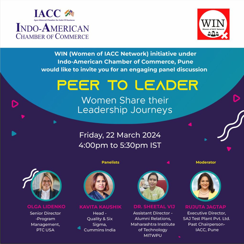 Webinar on “Peer to Leader – Women Share their Leadership Journeys”