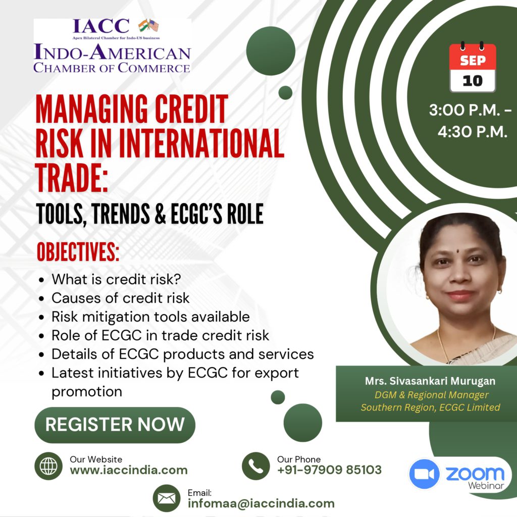 Managing Credit Risk in International Trade:  Tools’s, Trends & ECGC’s   Role