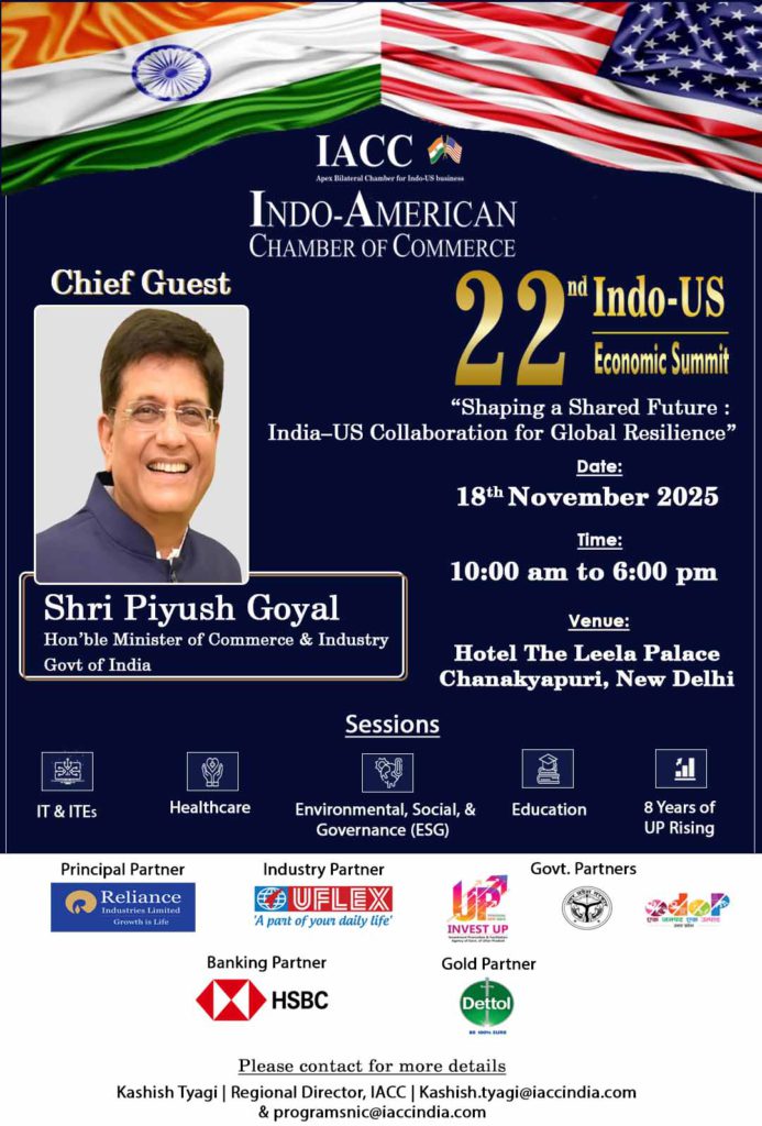 22nd Indo-US Economic Summit Shaping a Shared Future: India-US Collaboration for Global Resilience