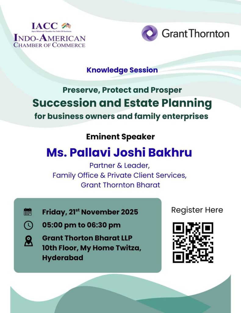 Exclusive Knowledge Session on “Succession & Estate Planning for Business Owners and Families Enterprises”