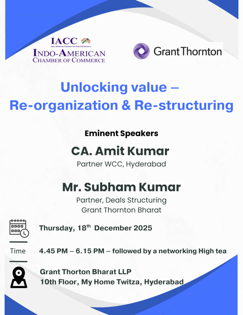 Exclusive Knowledge Session on “Unlocking value – Re-organization & Re-structuring”