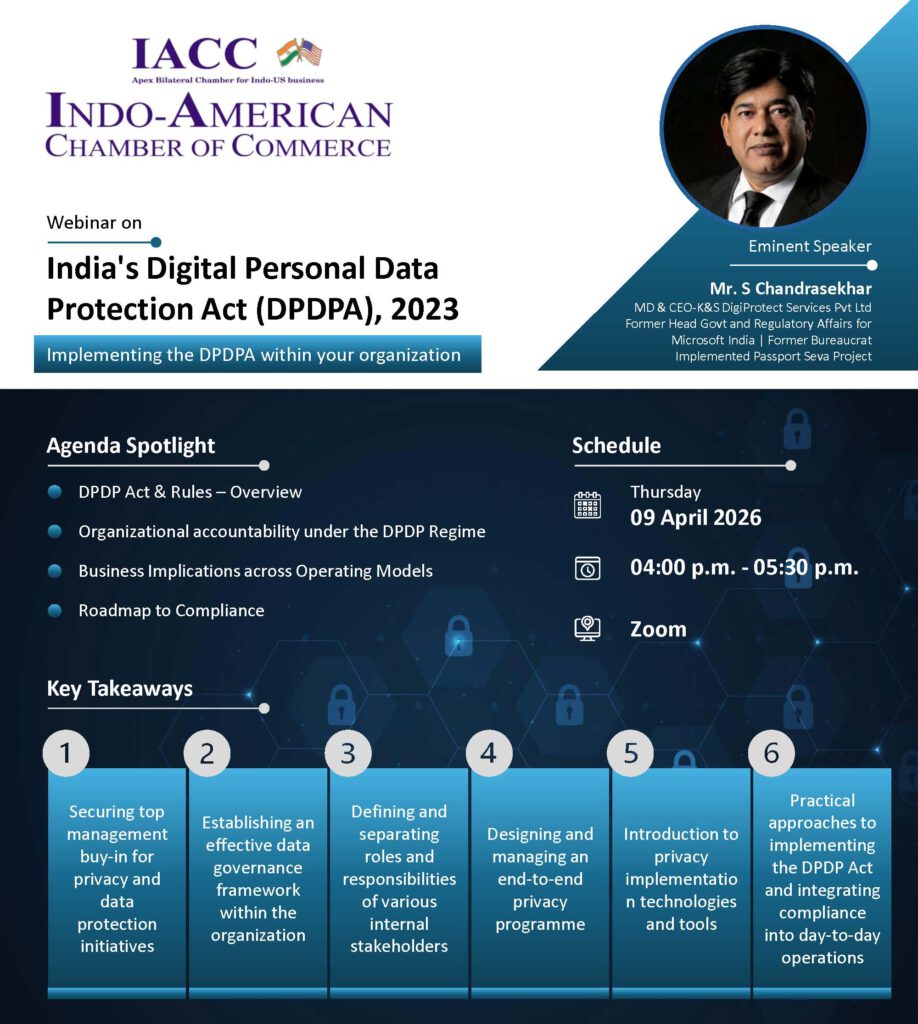 Webinar on “India’s Digital Personal Data Protection Act (DPDPA), 2023,”