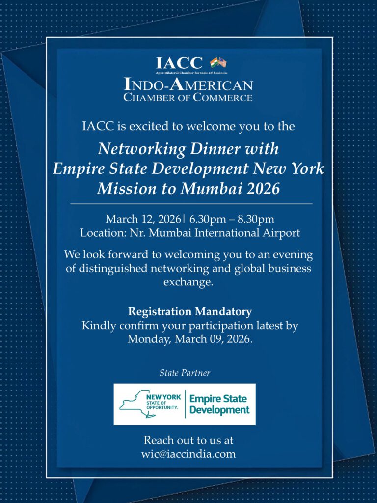 Executive Networking Dinner with New York Business Delegation to Mumbai 2026